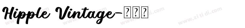 Hipple Vintage字体转换